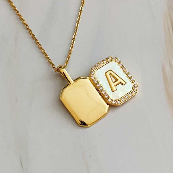 Initial Locket Necklace