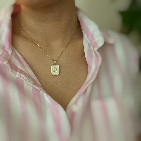 Initial Locket Necklace