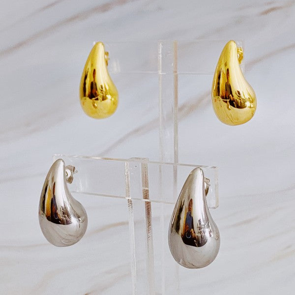 Teardrop Stud Earrings