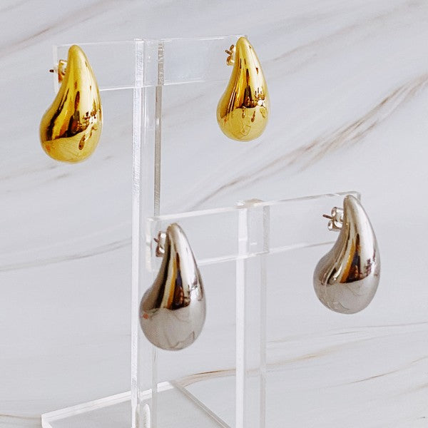 Teardrop Stud Earrings