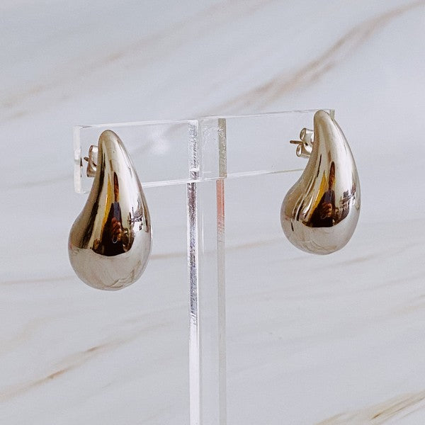 Teardrop Stud Earrings