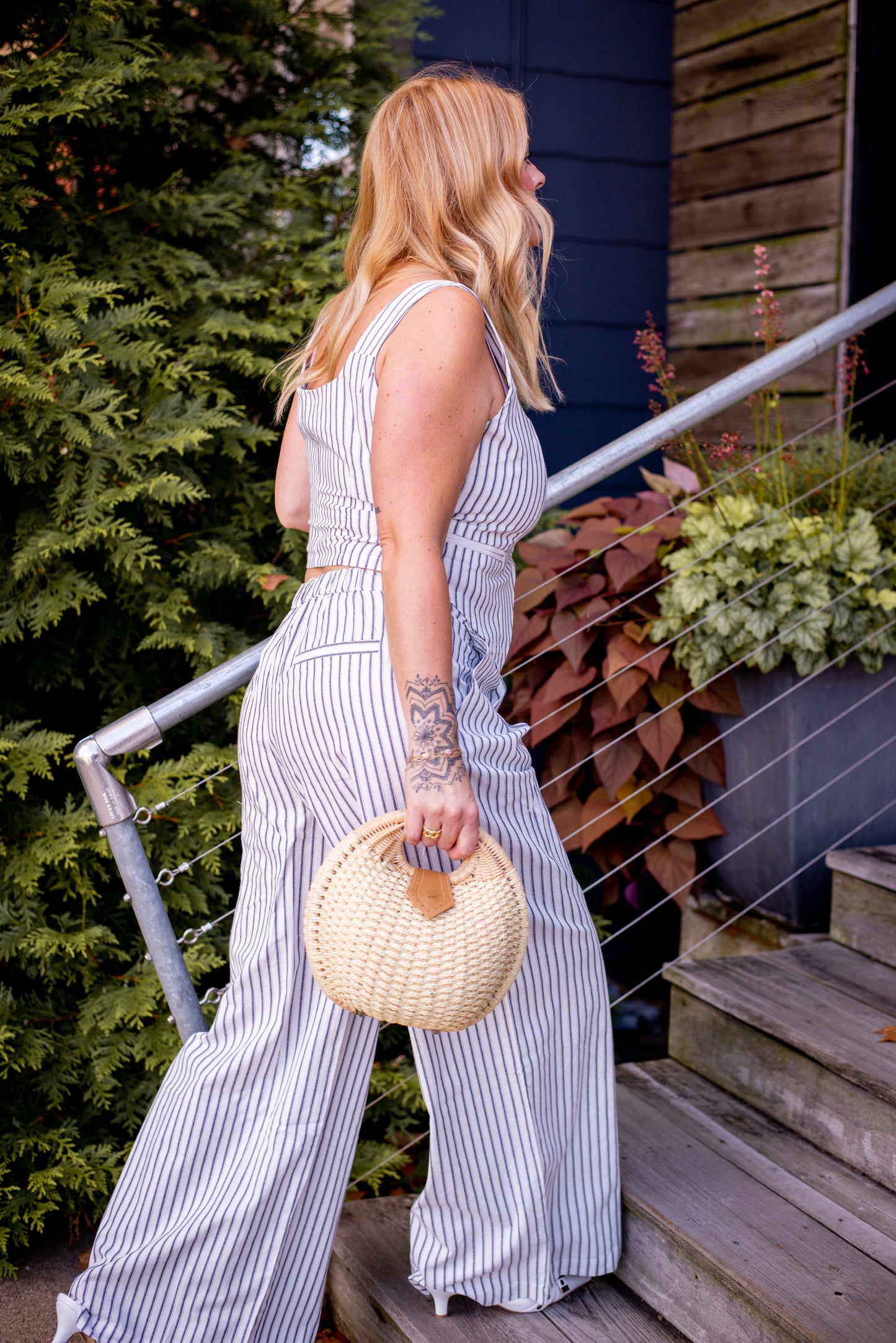 Lily Linen Vest and Pant Set