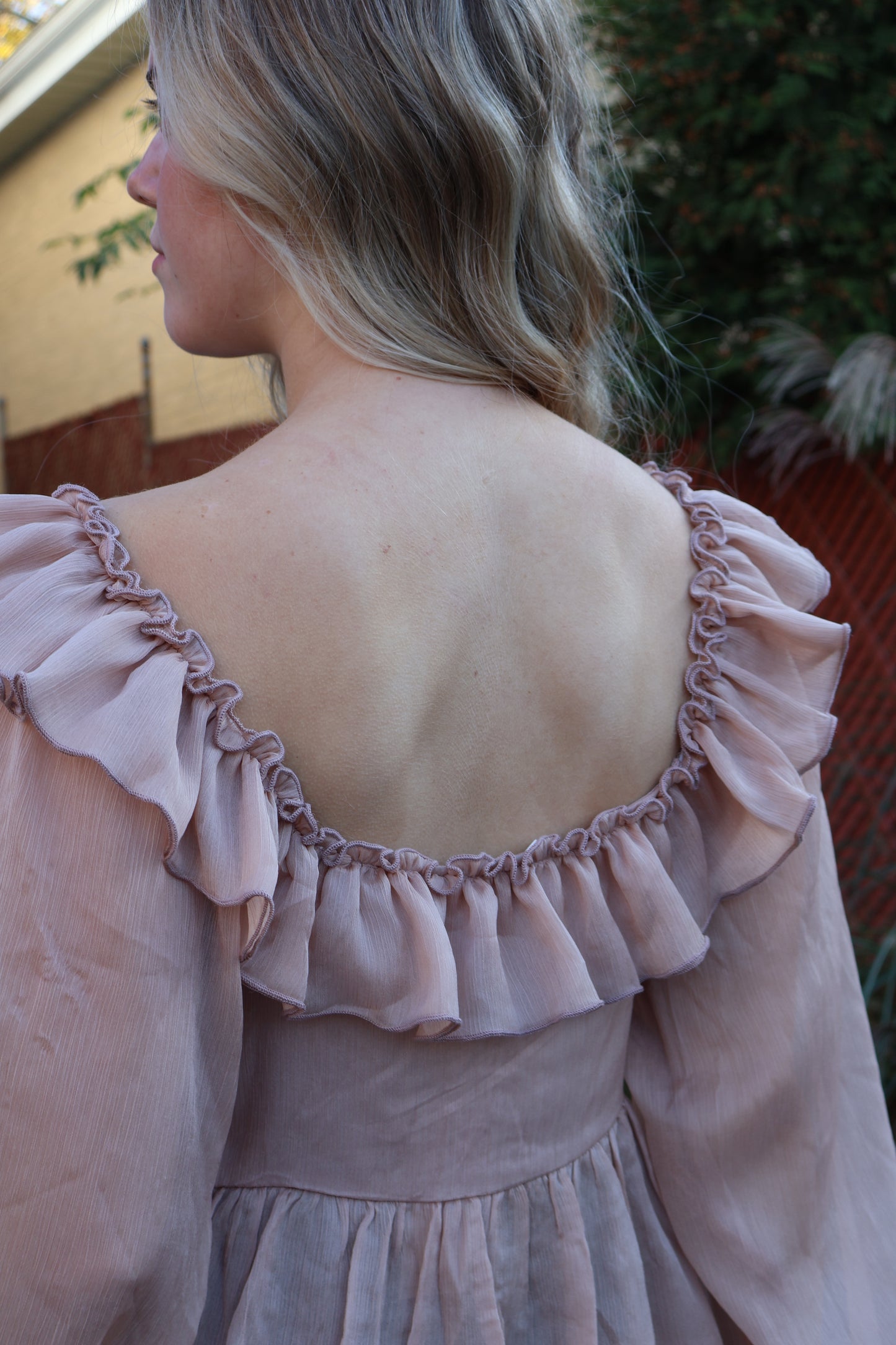 Ruffle V-Neck Top