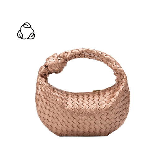 Larissa Mini Rose Gold Recycled Vegan Top Handle Bag