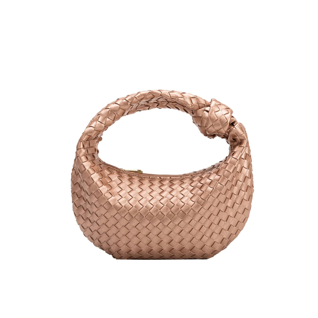 Larissa Mini Rose Gold Recycled Vegan Top Handle Bag