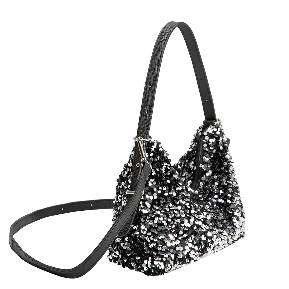 Yara Small Sequin Shoulder Bag