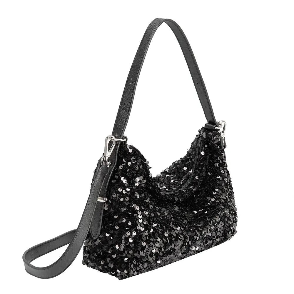 Yara Small Sequin Shoulder Bag