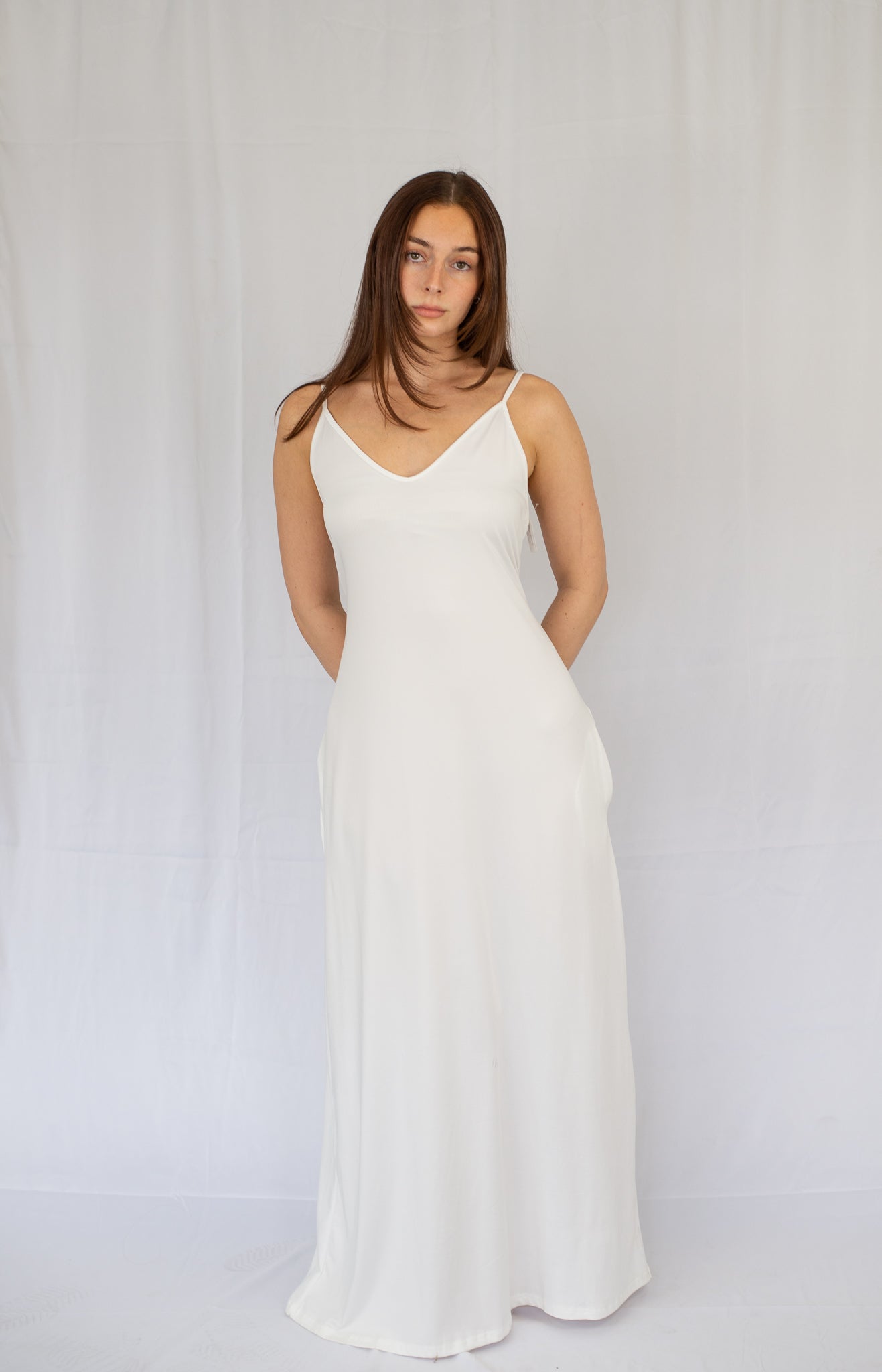 Sleeveless Maxi Dress with Pockets