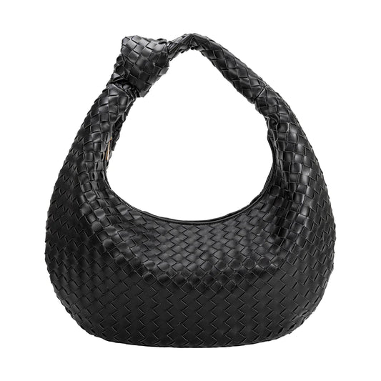Katherine Black Extra Large Recycled Vegan Shoulder Bag