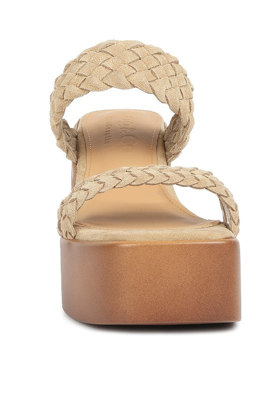 Braided Detail Chunky Sandals