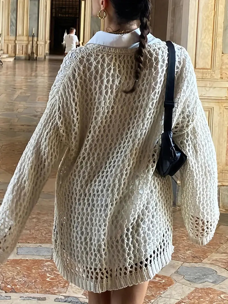 Oversized Crochet Sweater