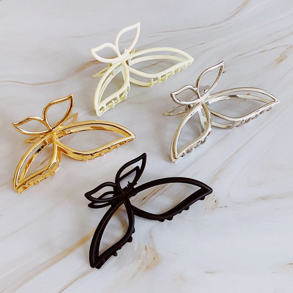 Modern Butterfly Hair Claw Set Of 2