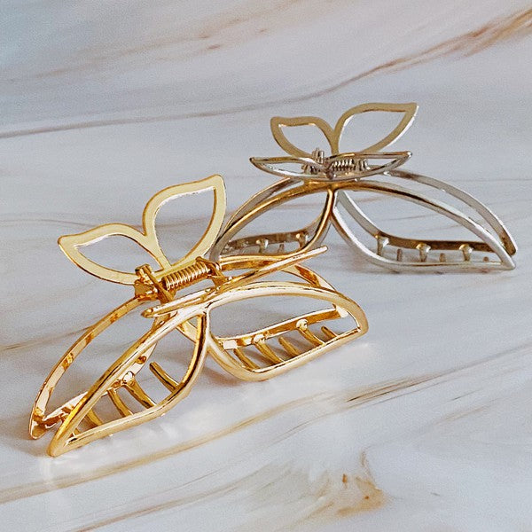 Modern Butterfly Hair Claw Set Of 2