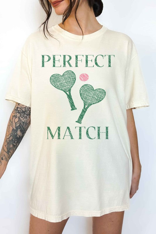 Perfect Match Tennis Pickle Oversized Tee