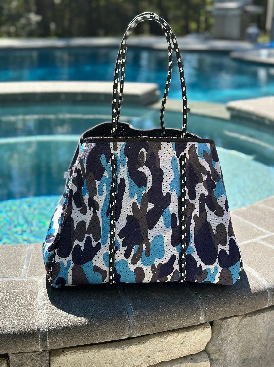 The Carly Camo Neoprene Tote