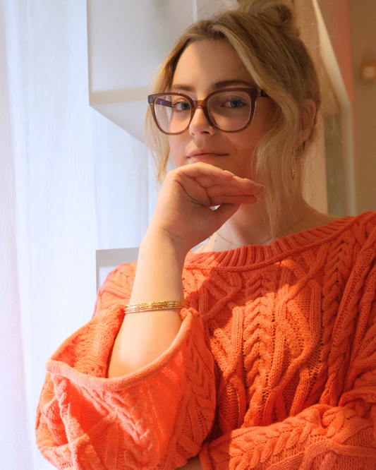 Women’s Cropped Cable Knit Sweater
