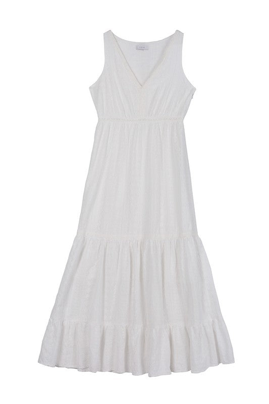 The Embroidered White Dress