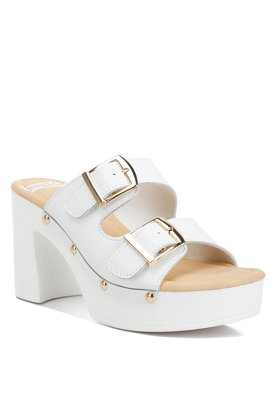 Kenna Dual Buckle Strap Sandals