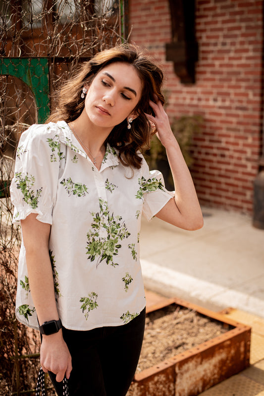 Gia Puffer Sleeve Top
