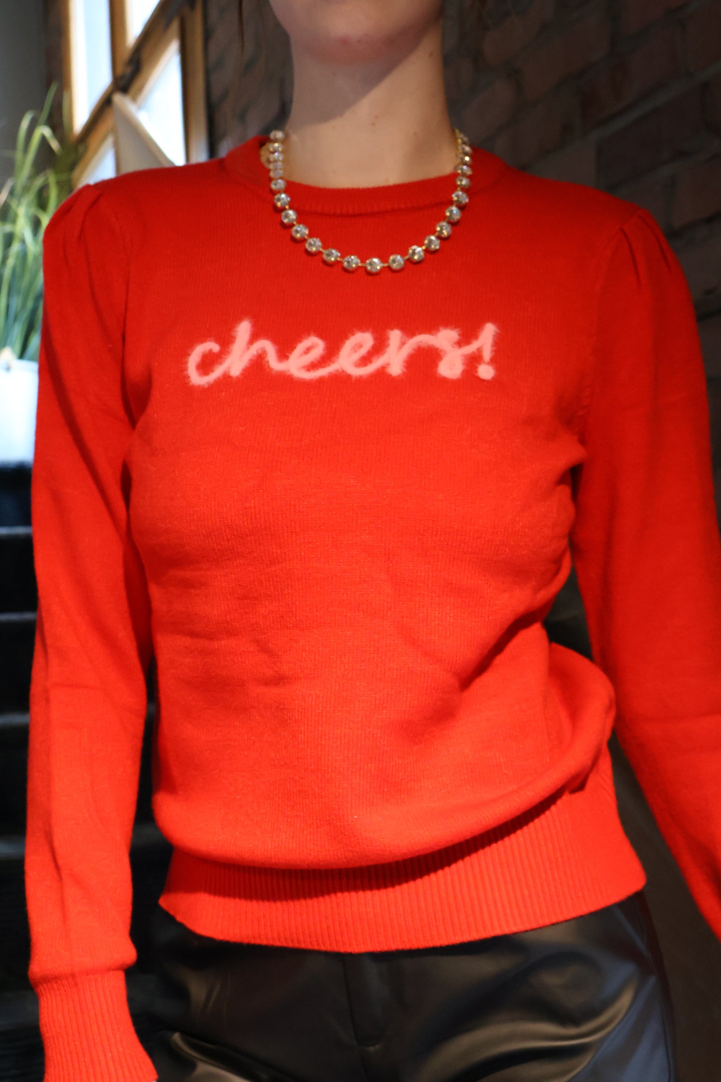 Courtney Cheers Pleated Sweater
