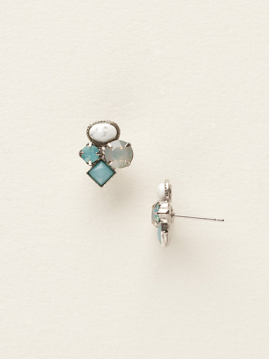 Small Cluster Stud Earring