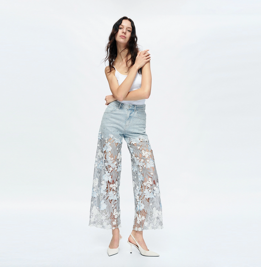 Gracie Floral Denim