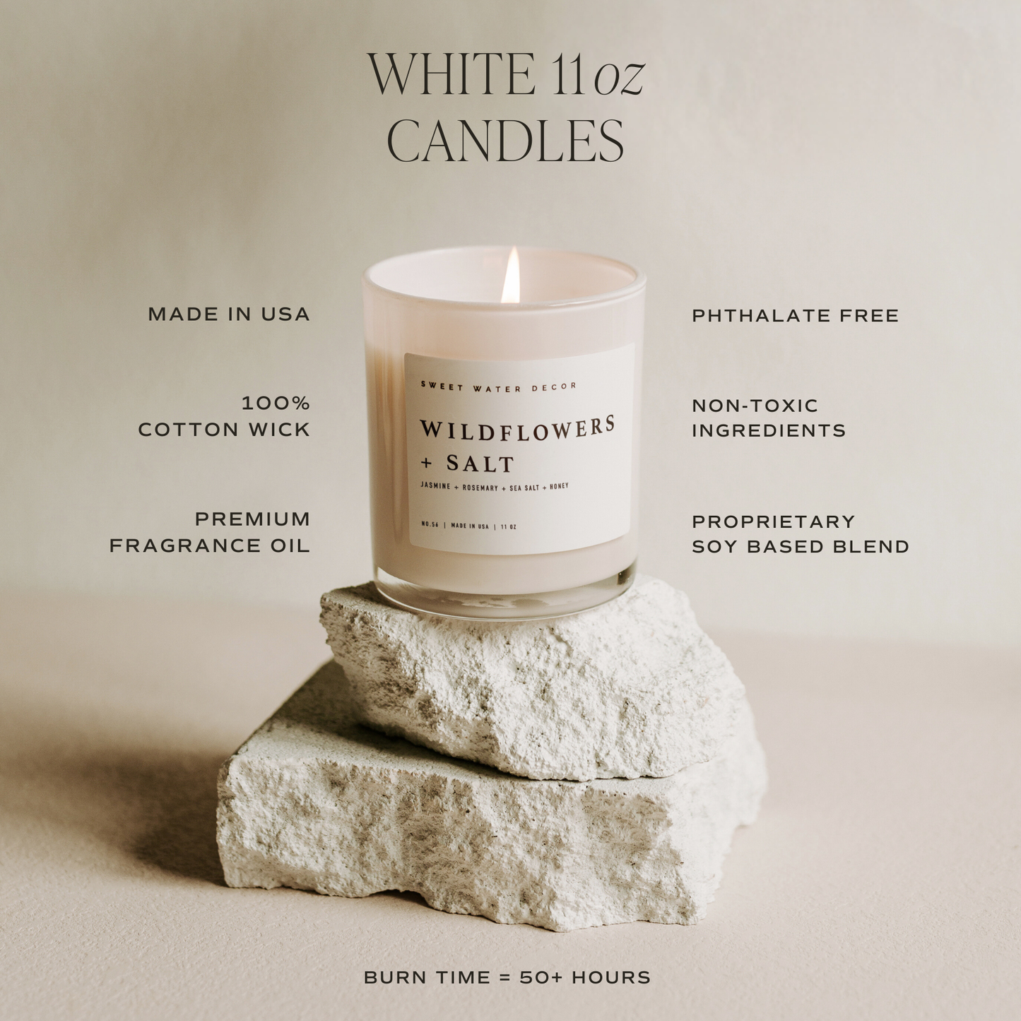 Salt and Sea 11 oz Soy Candle - Home Decor & Gifts